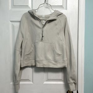 Lululemon Scuba Oversized Half-Zip Hoodie in bone XS/S